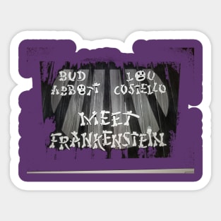 Abbot & Costello & Frankenstein Sticker